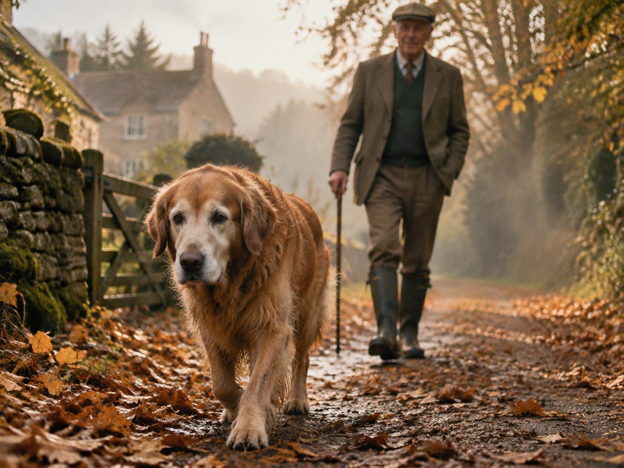 Hösten med en gammal hund: kortare rundor, längre stunder